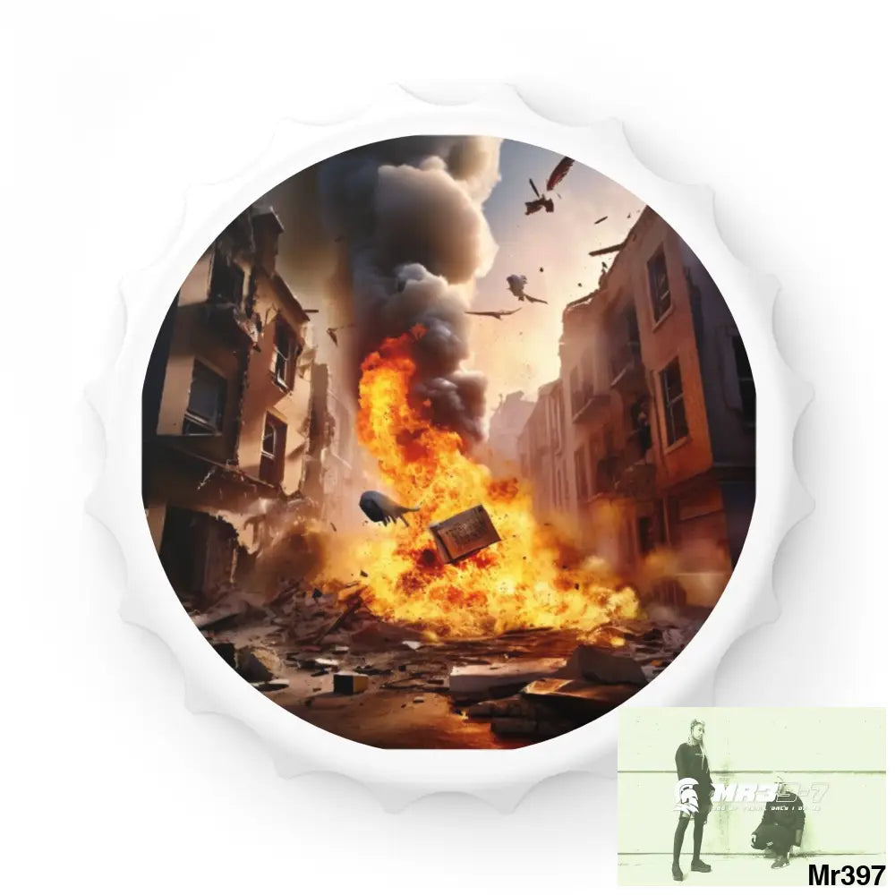 ESCAPE FROM THE BLOCK NO 11 2628 DAYS DEATH FLAT COVERT FAILURES LTD EDITION NO 22 Magnetic Bottle Opener One size