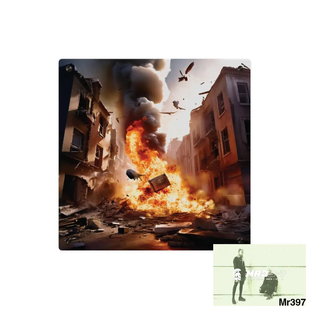 Escape from the block no 12 2628 days Death Flat Covert Failures Ltd Edition no 22 Acrylic Wall Art Panels 16″ x 16″