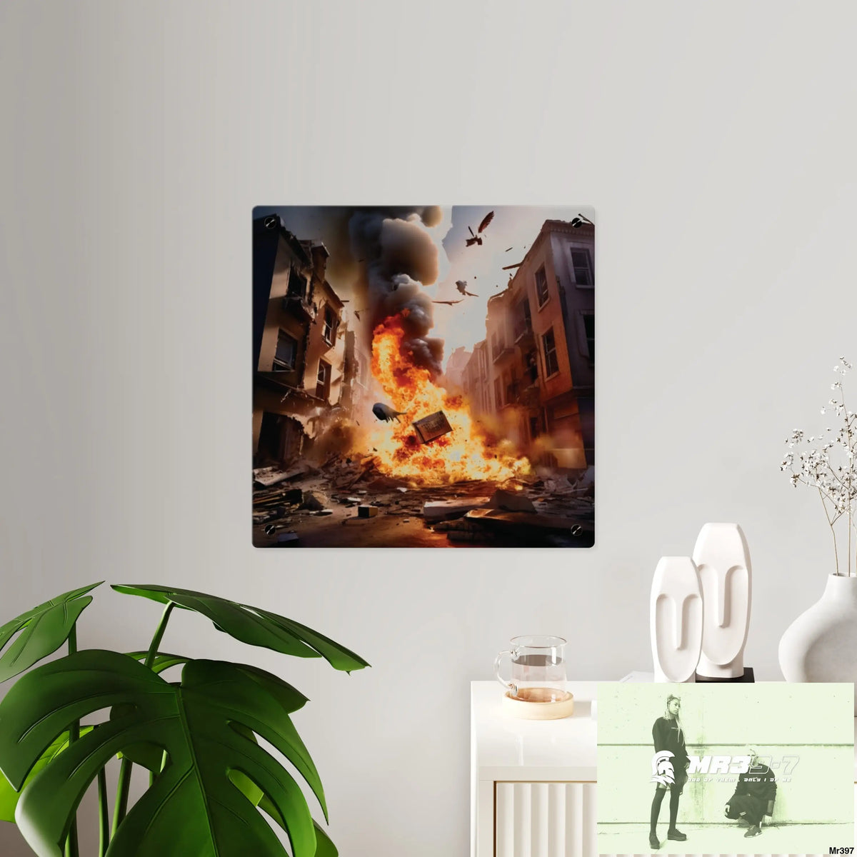 Escape from the block no 12 2628 days Death Flat Covert Failures Ltd Edition no 22 Acrylic Wall Art Panels Home Decor