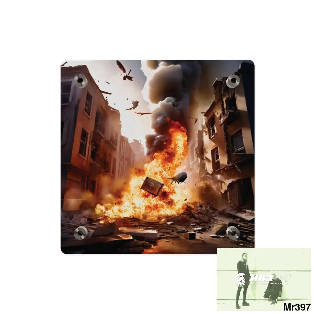 Escape from the block no 12 2628 days Death Flat Covert Failures Ltd Edition no 22 Acrylic Wall Art Panels Home Decor