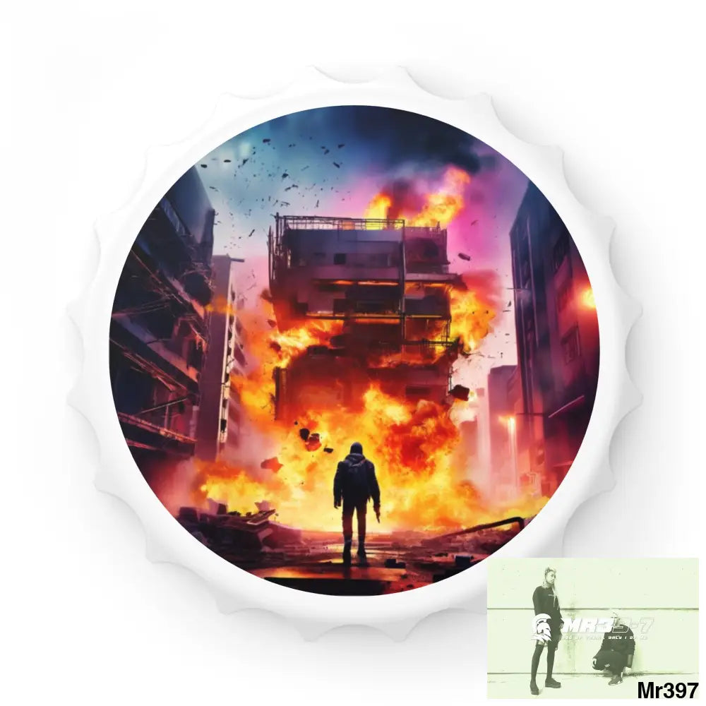 ESCAPE FROM THE BLOCK NO 12 2628 DAYS DEATH FLAT COVERT FAILURES LTD EDITION NO 22 Magnetic Bottle Opener One size