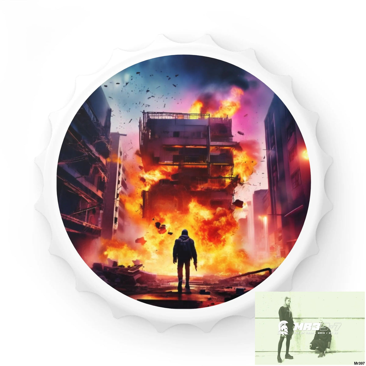 ESCAPE FROM THE BLOCK NO 12 2628 DAYS DEATH FLAT COVERT FAILURES LTD EDITION NO 22 Magnetic Bottle Opener One size