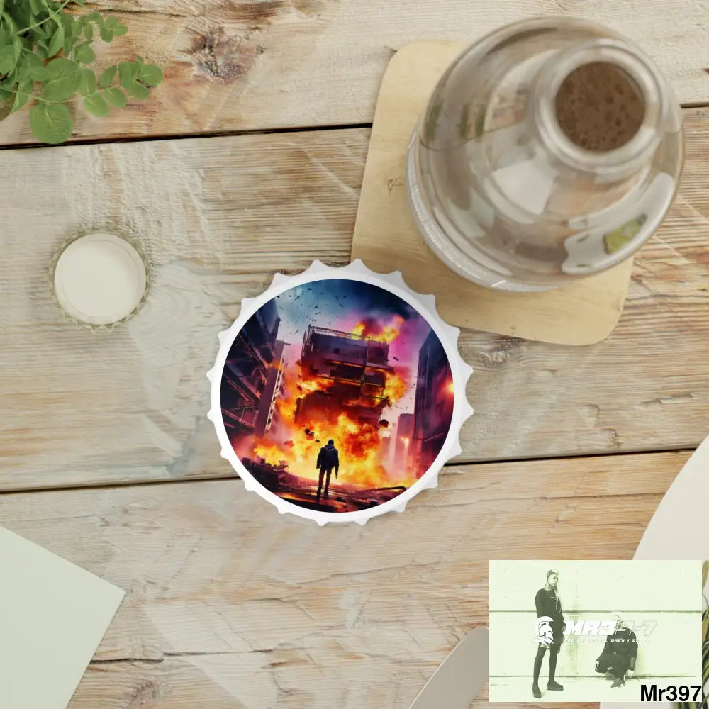 ESCAPE FROM THE BLOCK NO 12 2628 DAYS DEATH FLAT COVERT FAILURES LTD EDITION NO 22 Magnetic Bottle Opener One size