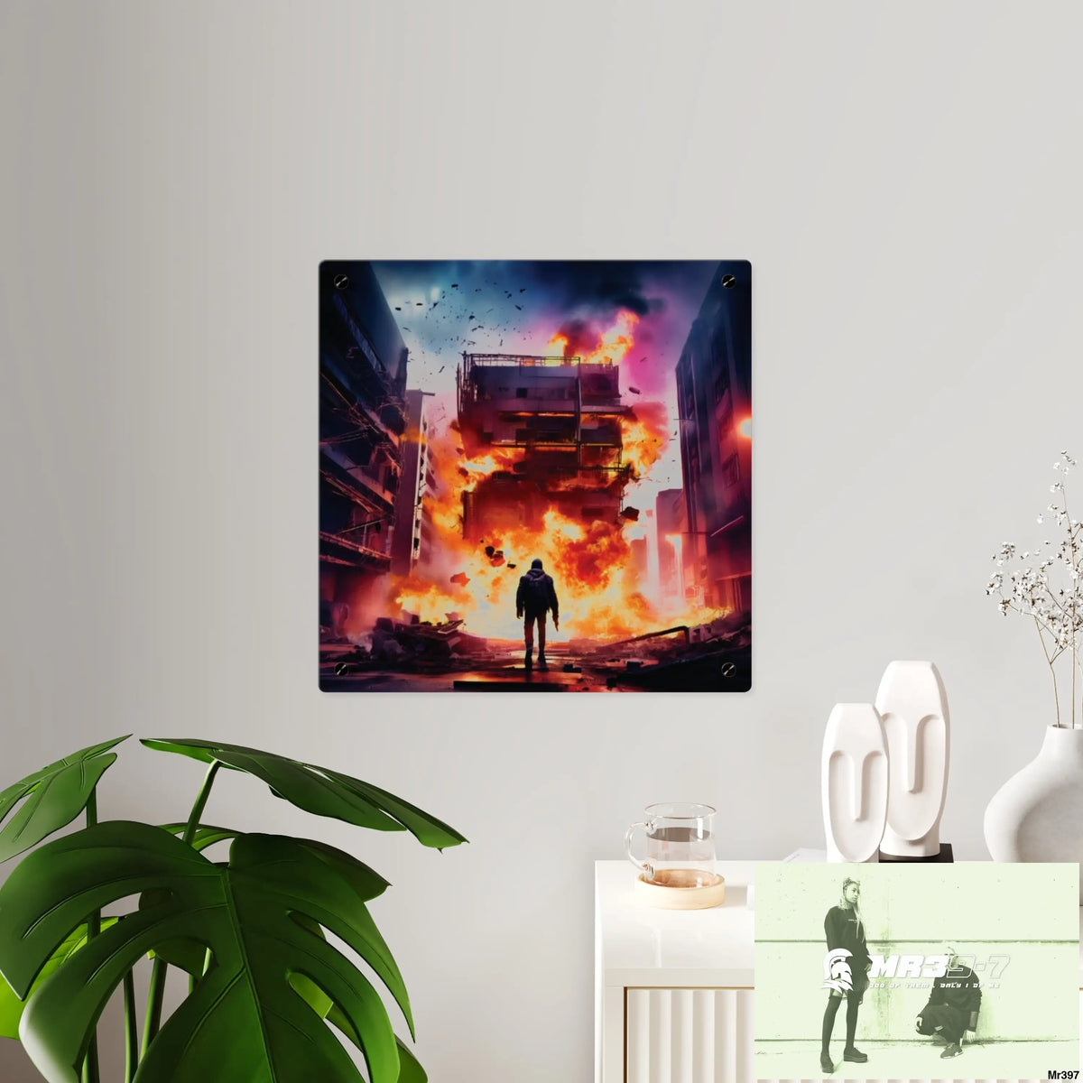 Escape from the block no 13 2628 days Death Flat Covert Failures Ltd Edition no 22 Acrylic Wall Art Panels Home Decor