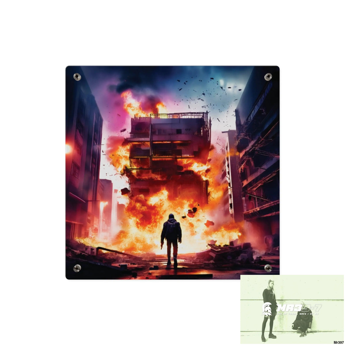 Escape from the block no 13 2628 days Death Flat Covert Failures Ltd Edition no 22 Acrylic Wall Art Panels Home Decor