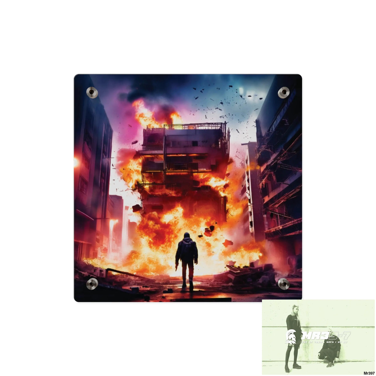 Escape from the block no 13 2628 days Death Flat Covert Failures Ltd Edition no 22 Acrylic Wall Art Panels Home Decor