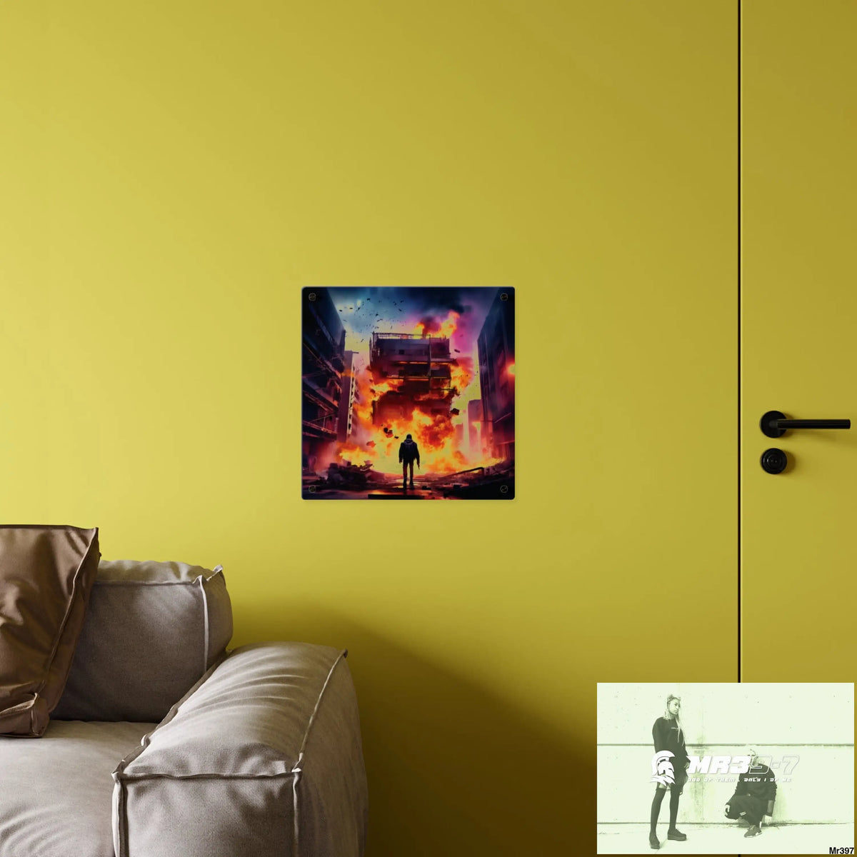 Escape from the block no 13 2628 days Death Flat Covert Failures Ltd Edition no 22 Acrylic Wall Art Panels Home Decor