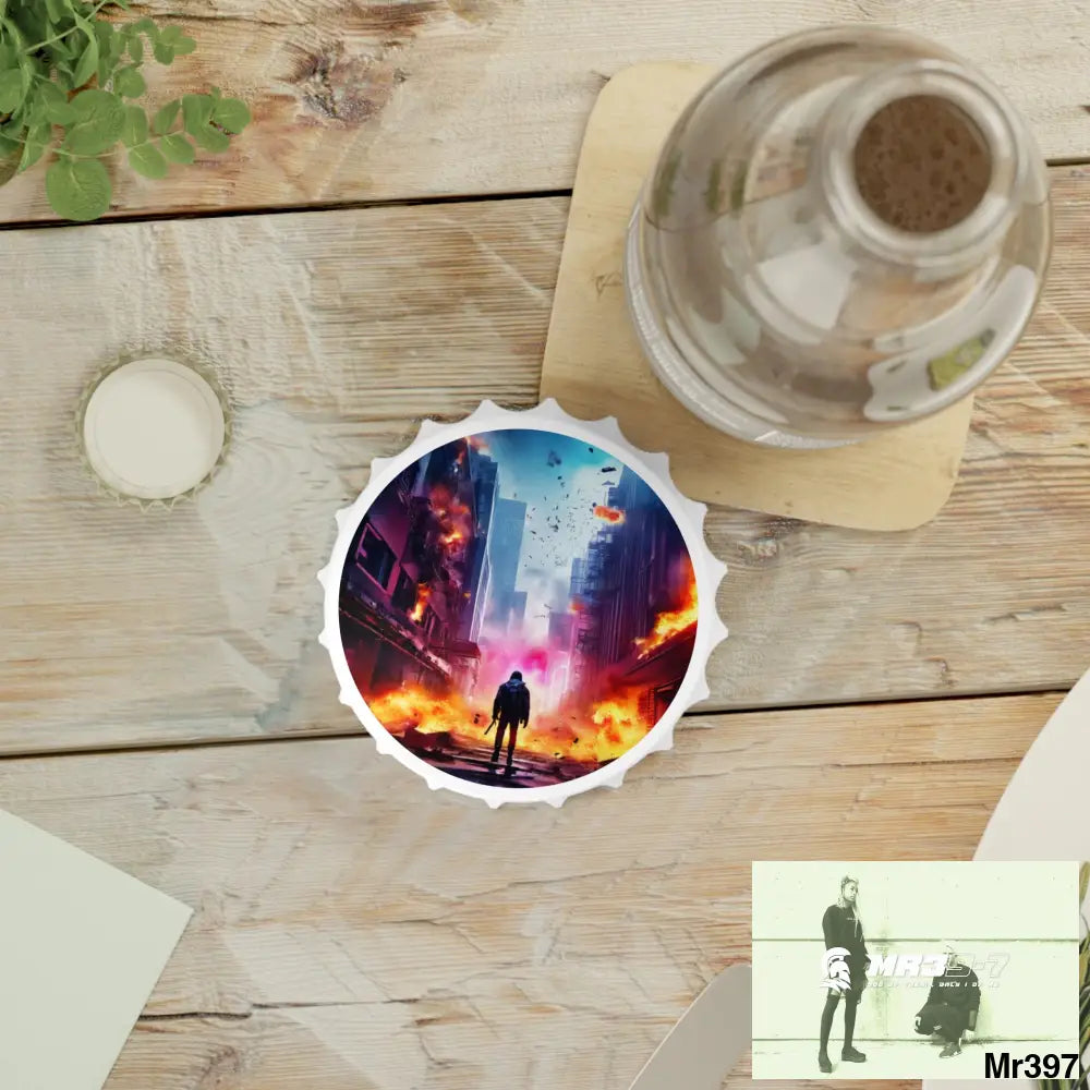 ESCAPE FROM THE BLOCK NO 13 2628 DAYS DEATH FLAT COVERT FAILURES LTD EDITION NO 22 Magnetic Bottle Opener One size