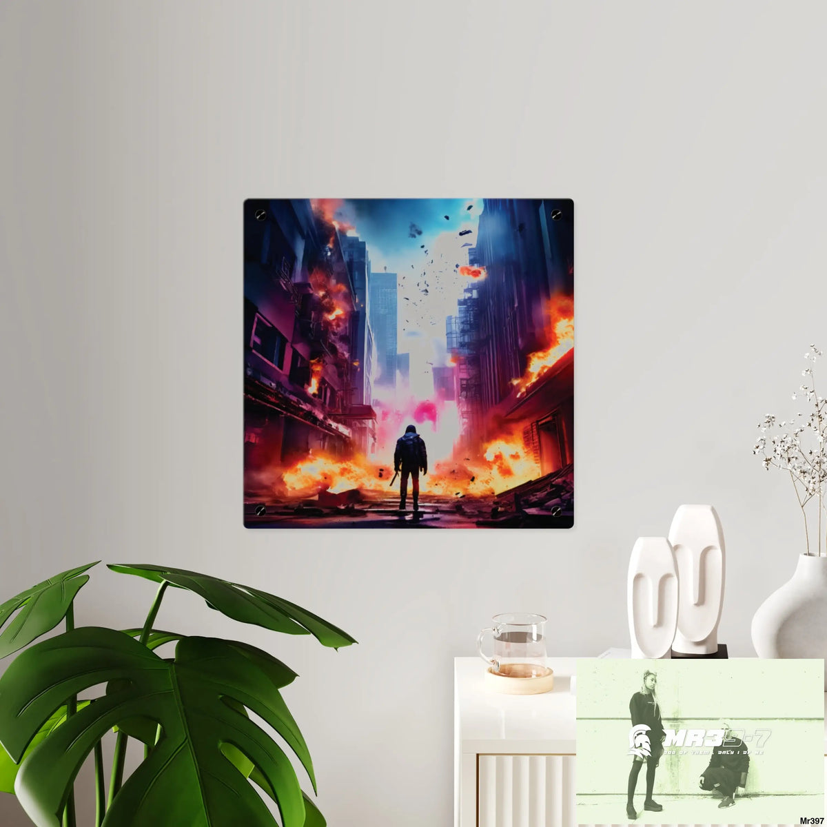 Escape from the block no 14 2628 days Death Flat Covert Failures Ltd Edition no 22 Acrylic Wall Art Panels Home Decor