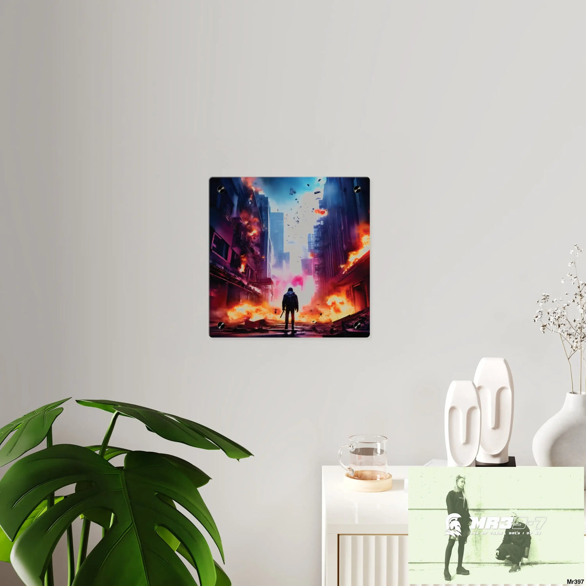 Escape from the block no 14 2628 days Death Flat Covert Failures Ltd Edition no 22 Acrylic Wall Art Panels Home Decor