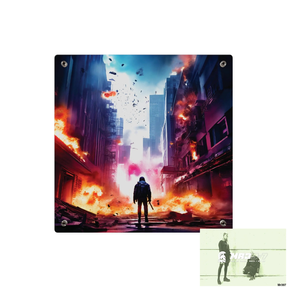 Escape from the block no 14 2628 days Death Flat Covert Failures Ltd Edition no 22 Acrylic Wall Art Panels Home Decor