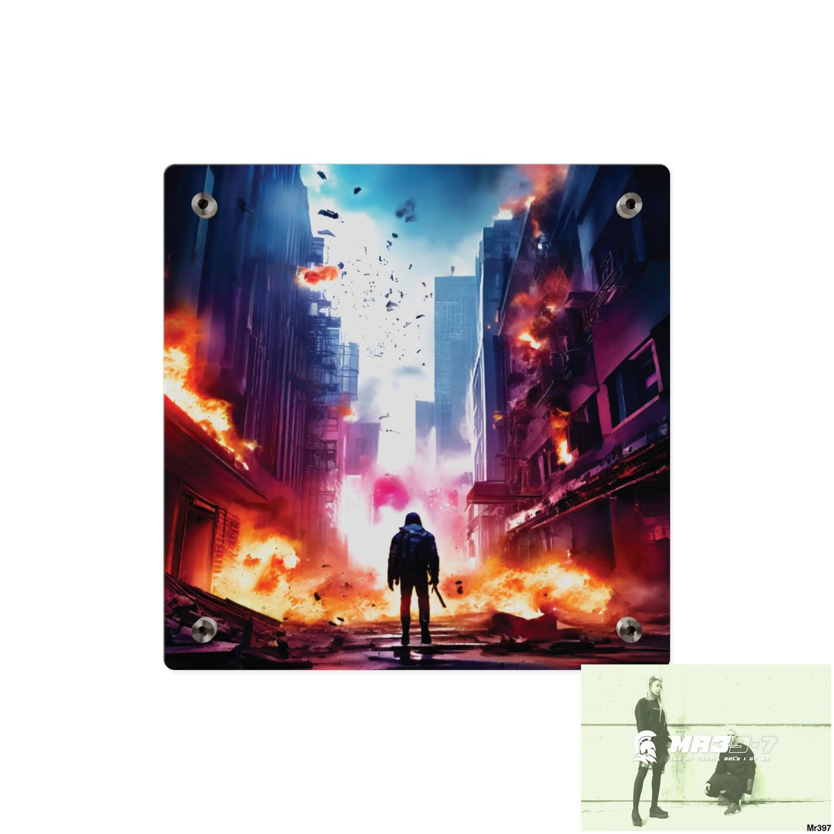 Escape from the block no 14 2628 days Death Flat Covert Failures Ltd Edition no 22 Acrylic Wall Art Panels Home Decor
