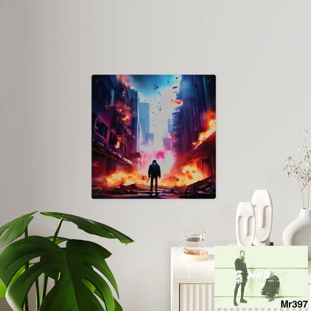 Escape from the block no 14 2628 days Death Flat Covert Failures Ltd Edition no 22 Acrylic Wall Art Panels Home Decor