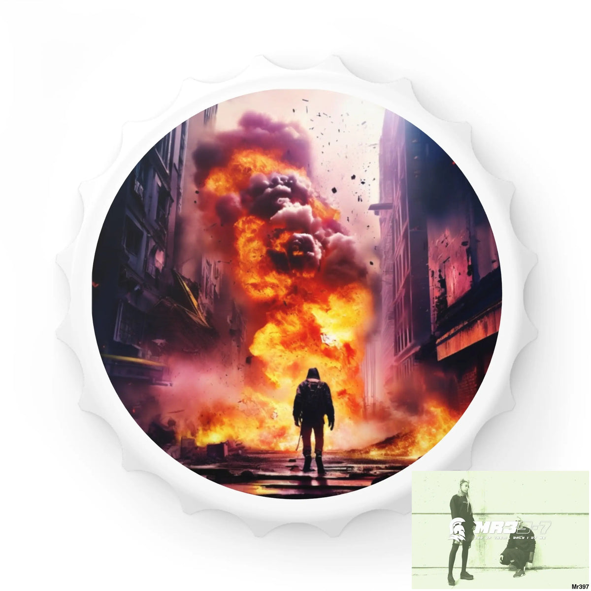 ESCAPE FROM THE BLOCK NO 14 2628 DAYS DEATH FLAT COVERT FAILURES LTD EDITION NO 22 Magnetic Bottle Opener One size