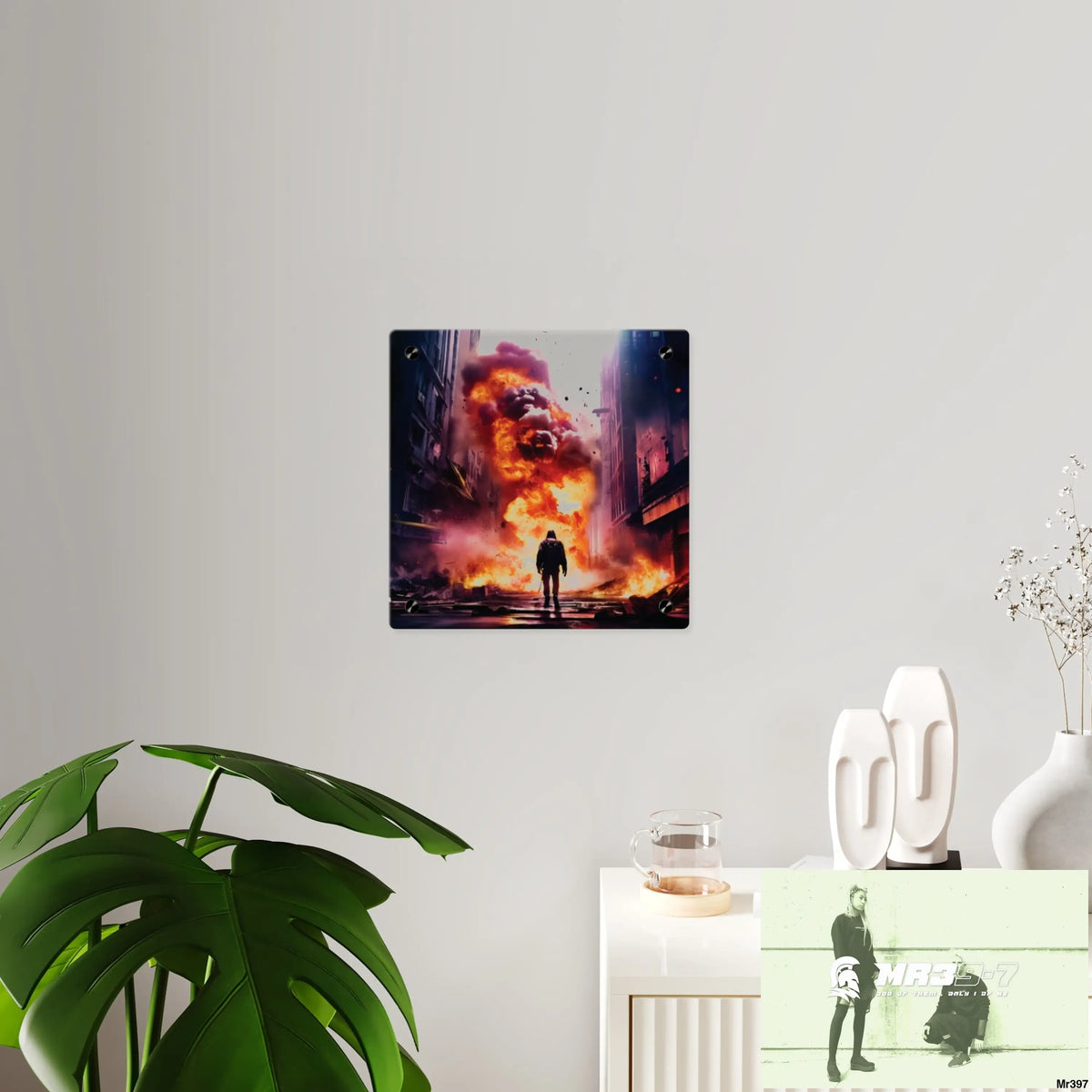 Escape from the block no 15 2628 days Death Flat Covert Failures Ltd Edition no 22 Acrylic Wall Art Panels Home Decor