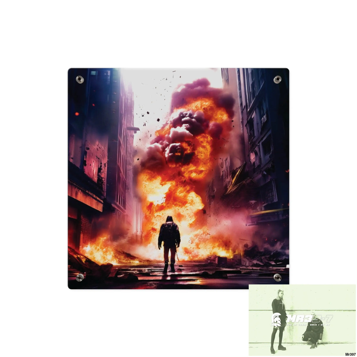 Escape from the block no 15 2628 days Death Flat Covert Failures Ltd Edition no 22 Acrylic Wall Art Panels Home Decor