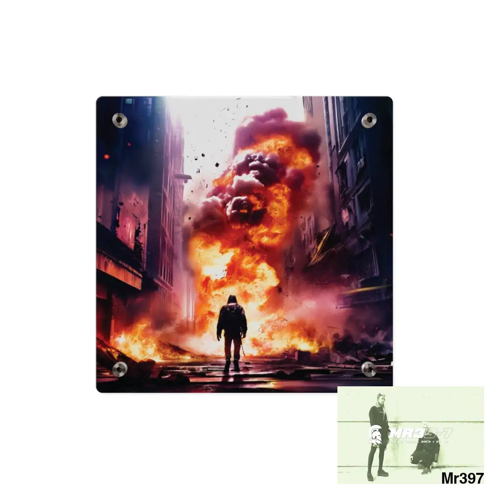 Escape from the block no 15 2628 days Death Flat Covert Failures Ltd Edition no 22 Acrylic Wall Art Panels Home Decor