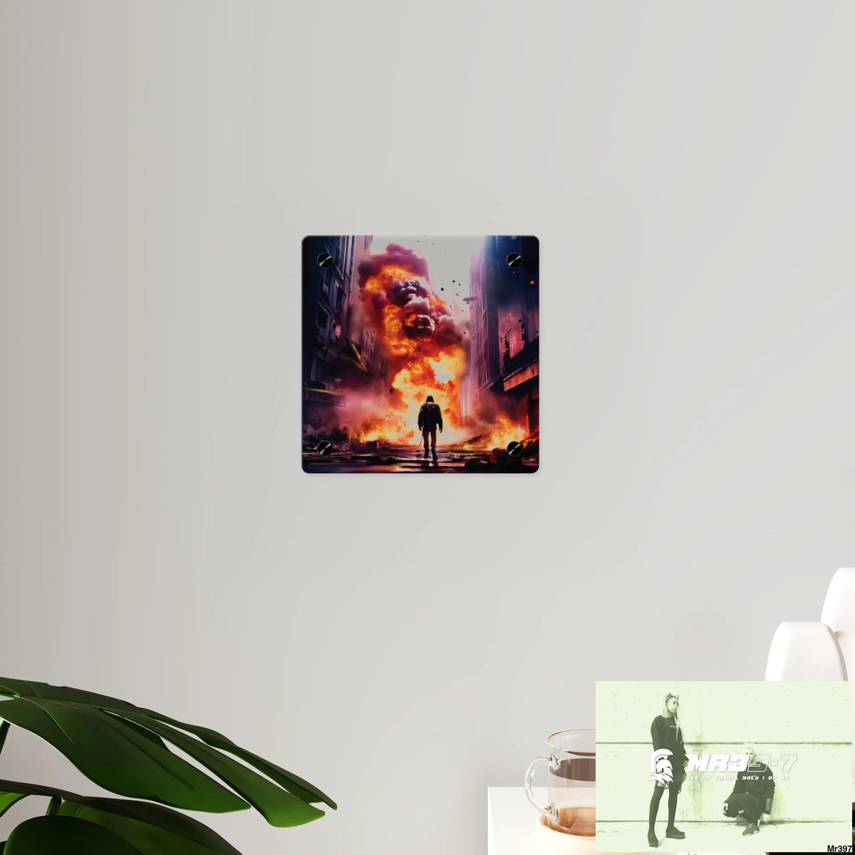 Escape from the block no 15 2628 days Death Flat Covert Failures Ltd Edition no 22 Acrylic Wall Art Panels Home Decor