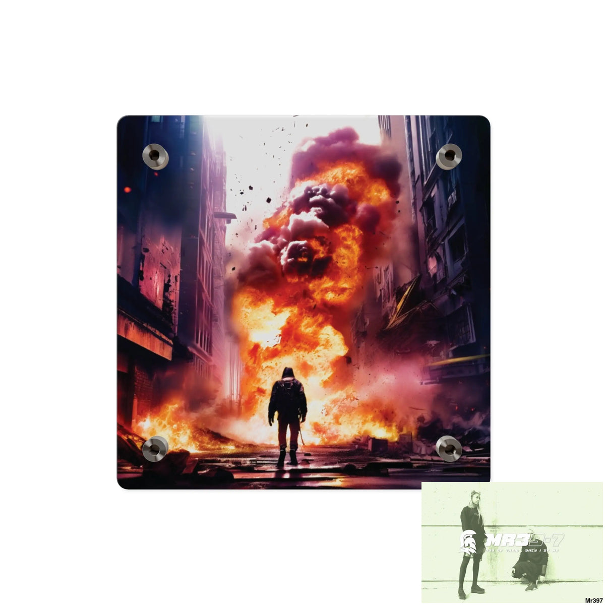 Escape from the block no 15 2628 days Death Flat Covert Failures Ltd Edition no 22 Acrylic Wall Art Panels Home Decor