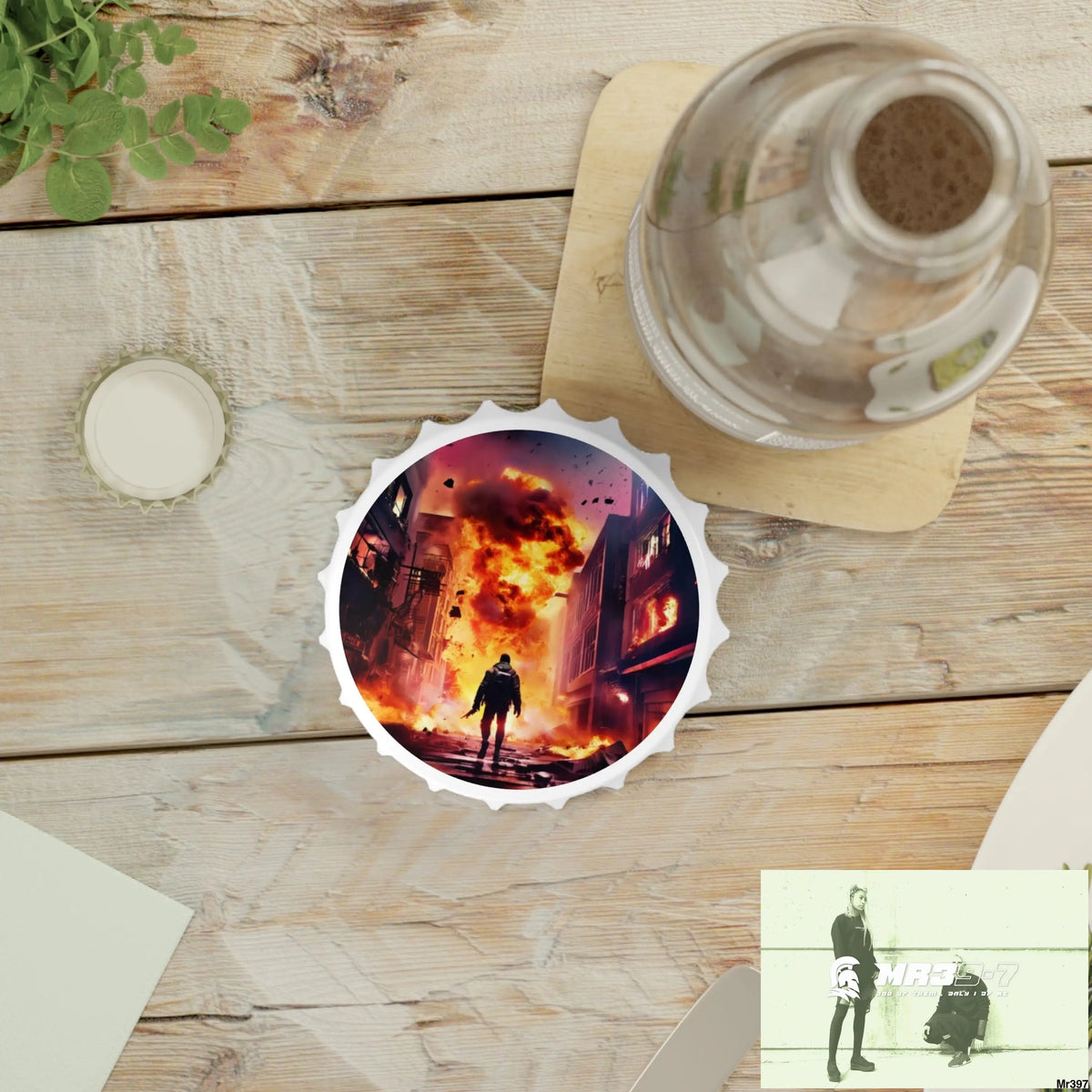 ESCAPE FROM THE BLOCK NO 15 2628 DAYS DEATH FLAT COVERT FAILURES LTD EDITION NO 22 Magnetic Bottle Opener One size