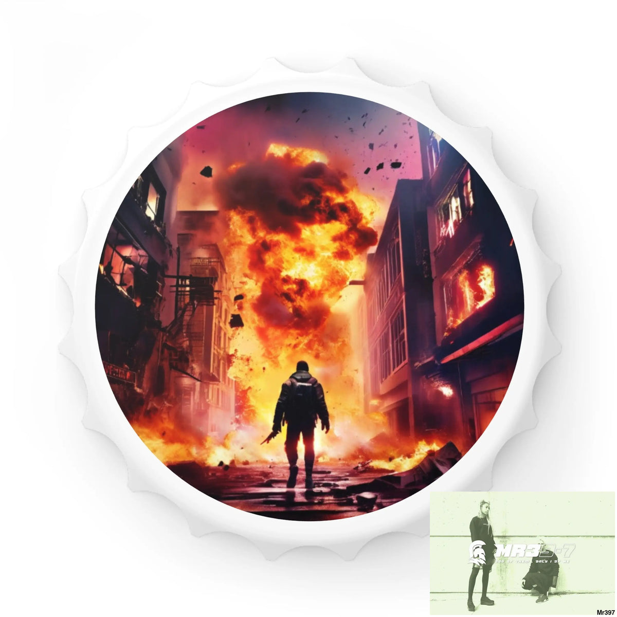 ESCAPE FROM THE BLOCK NO 15 2628 DAYS DEATH FLAT COVERT FAILURES LTD EDITION NO 22 Magnetic Bottle Opener One size