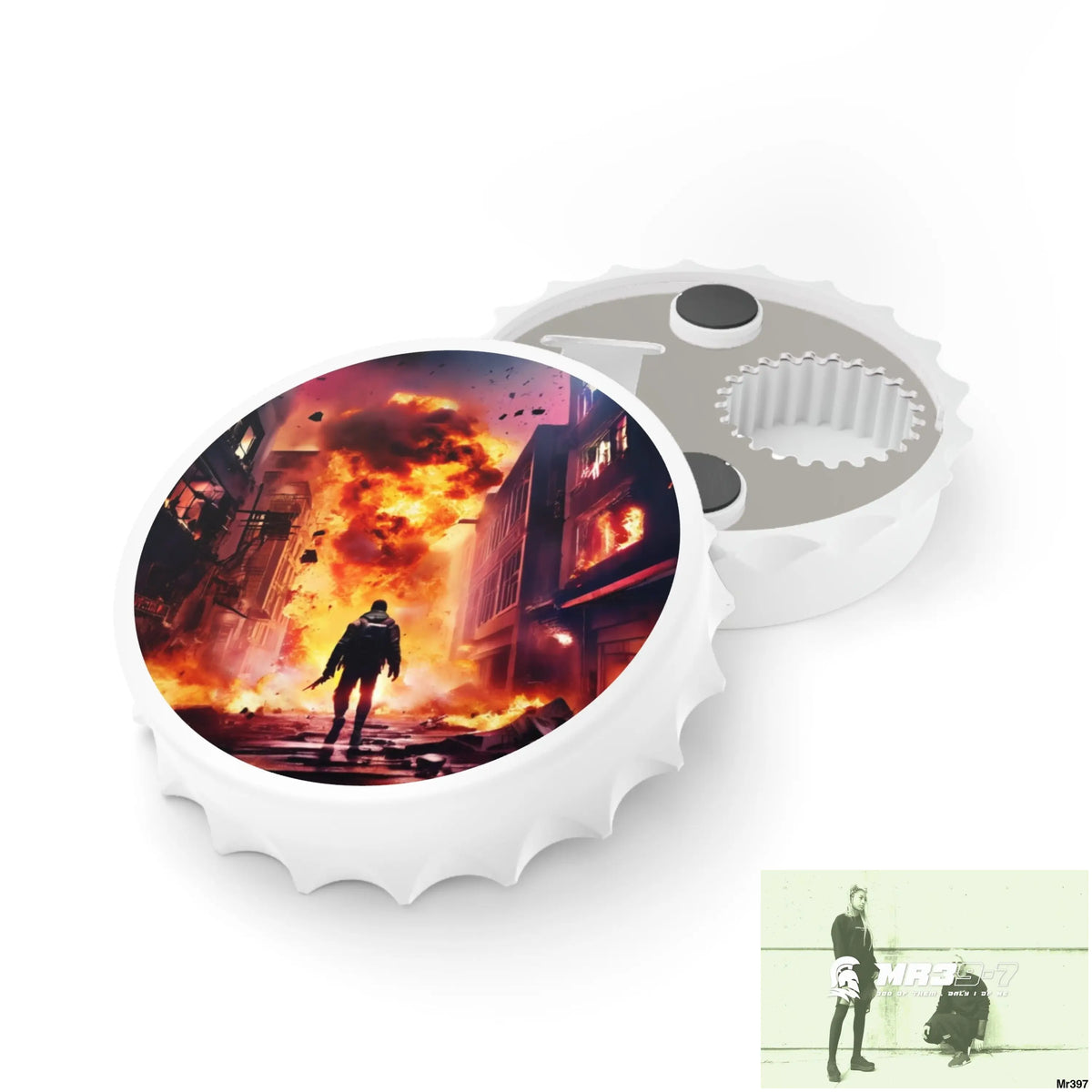 ESCAPE FROM THE BLOCK NO 15 2628 DAYS DEATH FLAT COVERT FAILURES LTD EDITION NO 22 Magnetic Bottle Opener One size