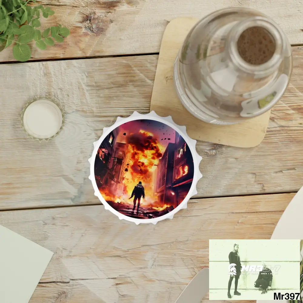 ESCAPE FROM THE BLOCK NO 15 2628 DAYS DEATH FLAT COVERT FAILURES LTD EDITION NO 22 Magnetic Bottle Opener One size