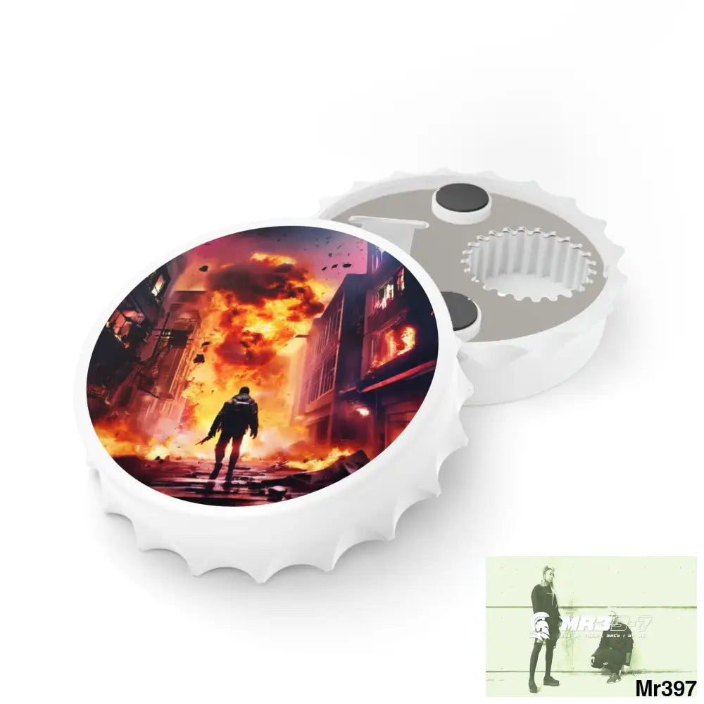 ESCAPE FROM THE BLOCK NO 15 2628 DAYS DEATH FLAT COVERT FAILURES LTD EDITION NO 22 Magnetic Bottle Opener One size