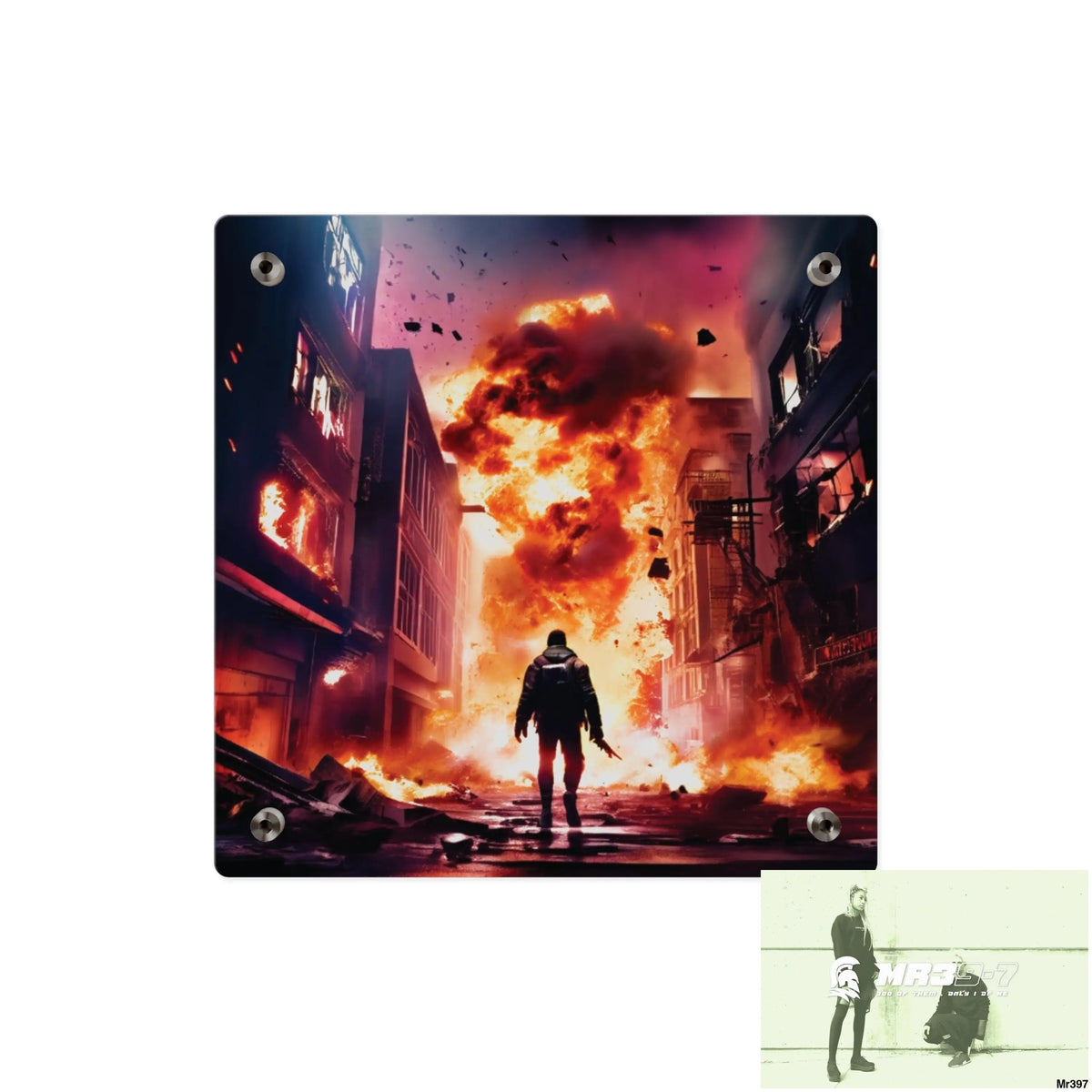 Escape from the block no 16 2628 days Death Flat Covert Failures Ltd Edition no 22 Acrylic Wall Art Panels Home Decor
