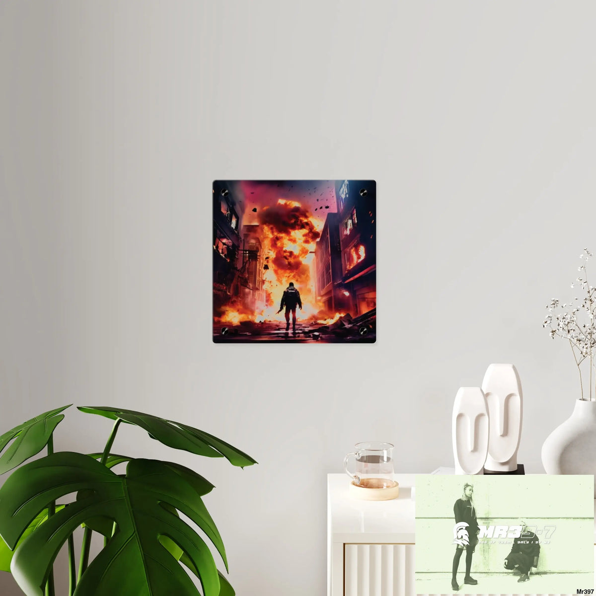 Escape from the block no 16 2628 days Death Flat Covert Failures Ltd Edition no 22 Acrylic Wall Art Panels Home Decor