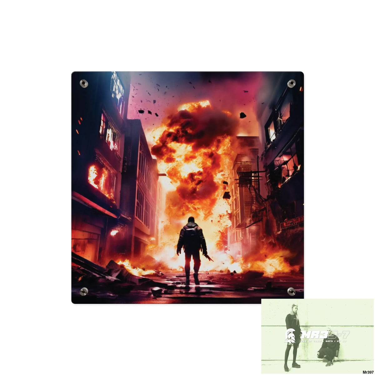 Escape from the block no 16 2628 days Death Flat Covert Failures Ltd Edition no 22 Acrylic Wall Art Panels Home Decor