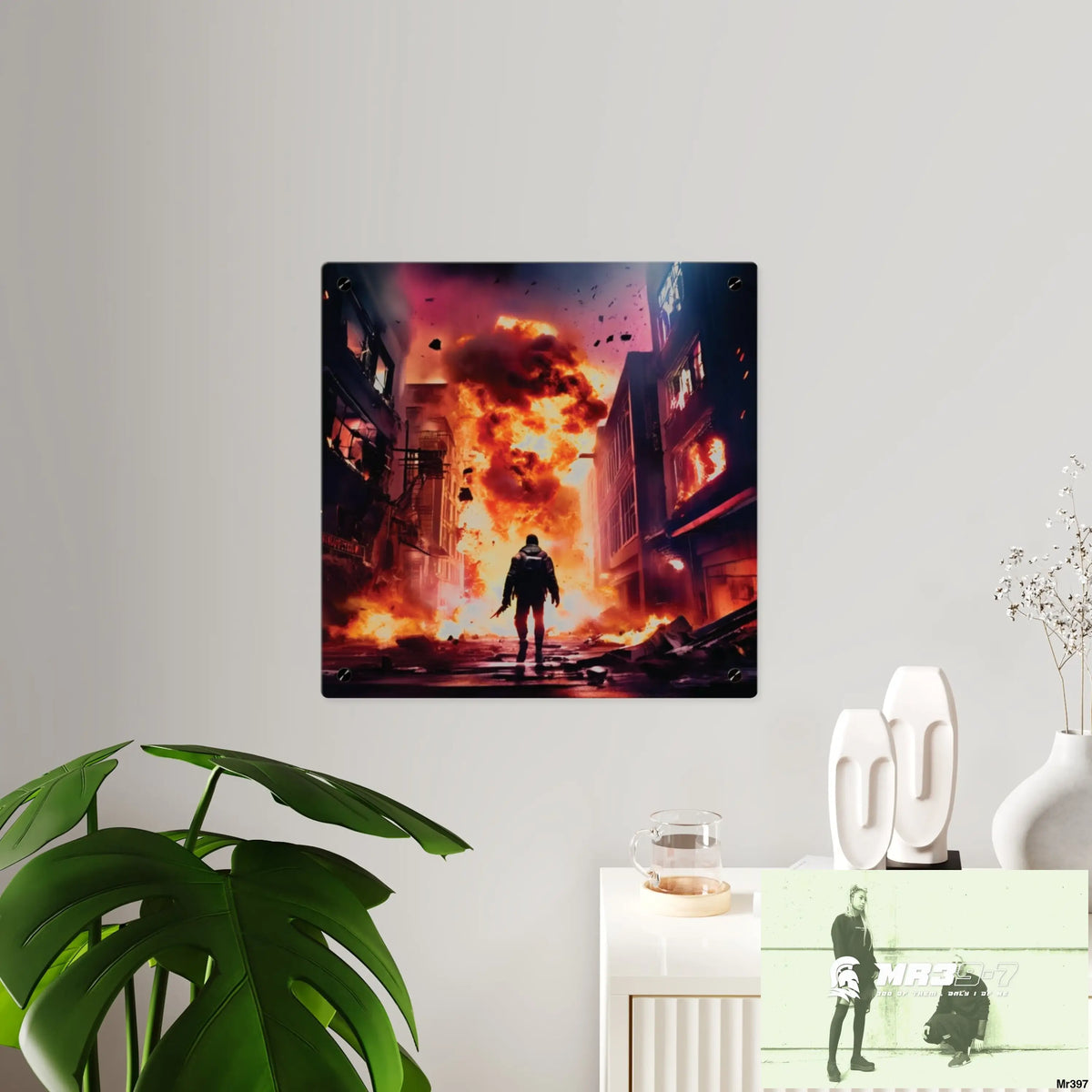 Escape from the block no 16 2628 days Death Flat Covert Failures Ltd Edition no 22 Acrylic Wall Art Panels Home Decor