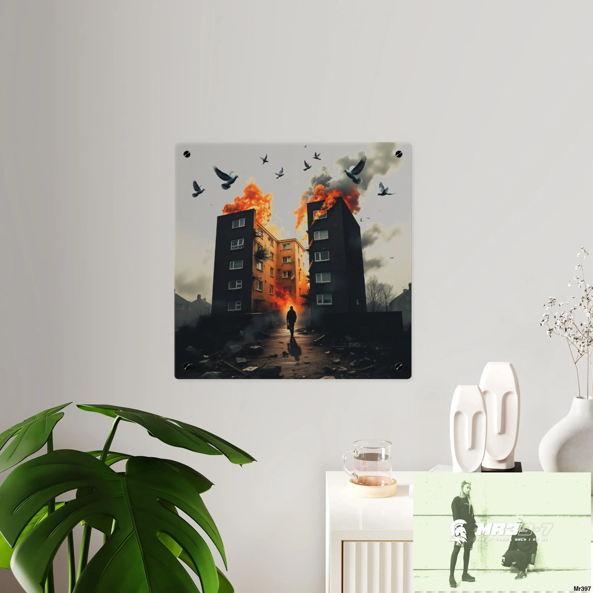 Escape from the block no 2 2628 days Death Flat Covert Failures Ltd Edition no 22 Acrylic Wall Art Panels Home Decor