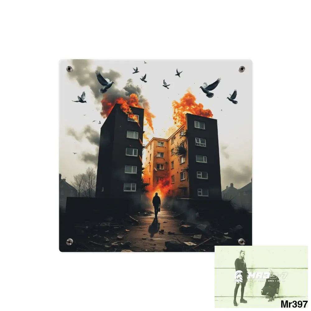 Escape from the block no 2 2628 days Death Flat Covert Failures Ltd Edition no 22 Acrylic Wall Art Panels Home Decor