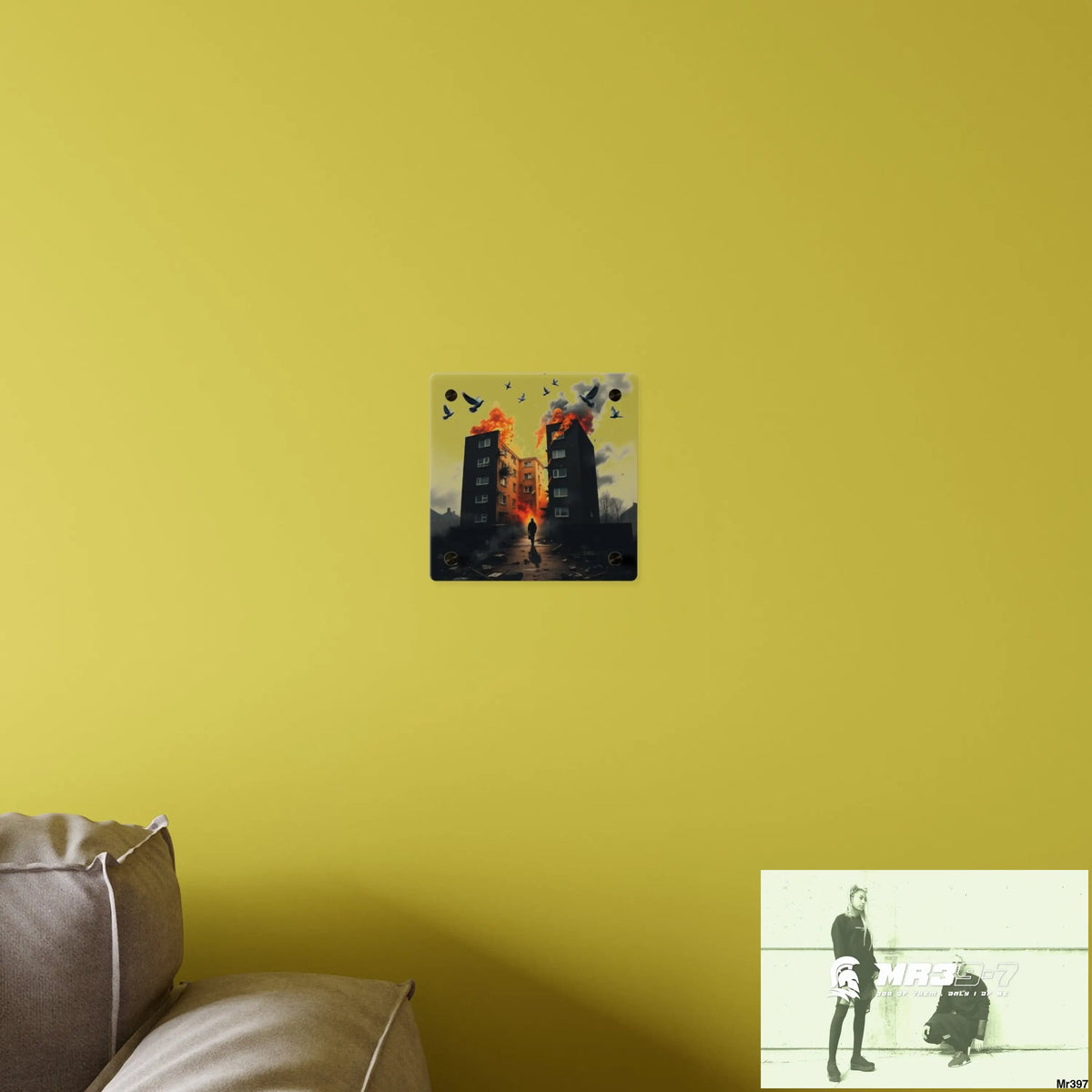 Escape from the block no 2 2628 days Death Flat Covert Failures Ltd Edition no 22 Acrylic Wall Art Panels Home Decor