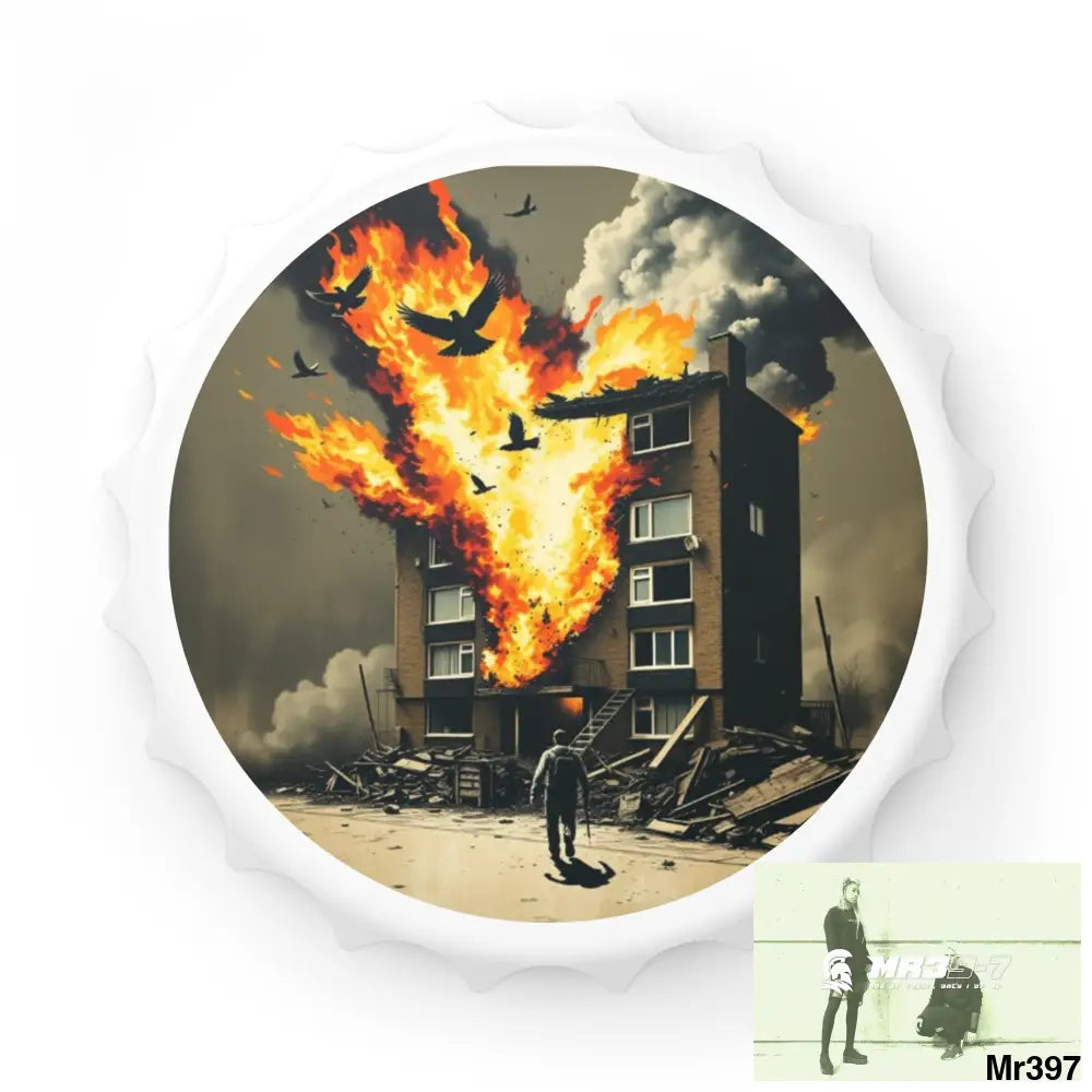 ESCAPE FROM THE BLOCK NO 2 2628 DAYS DEATH FLAT COVERT FAILURES LTD EDITION NO 22 Magnetic Bottle Opener One size