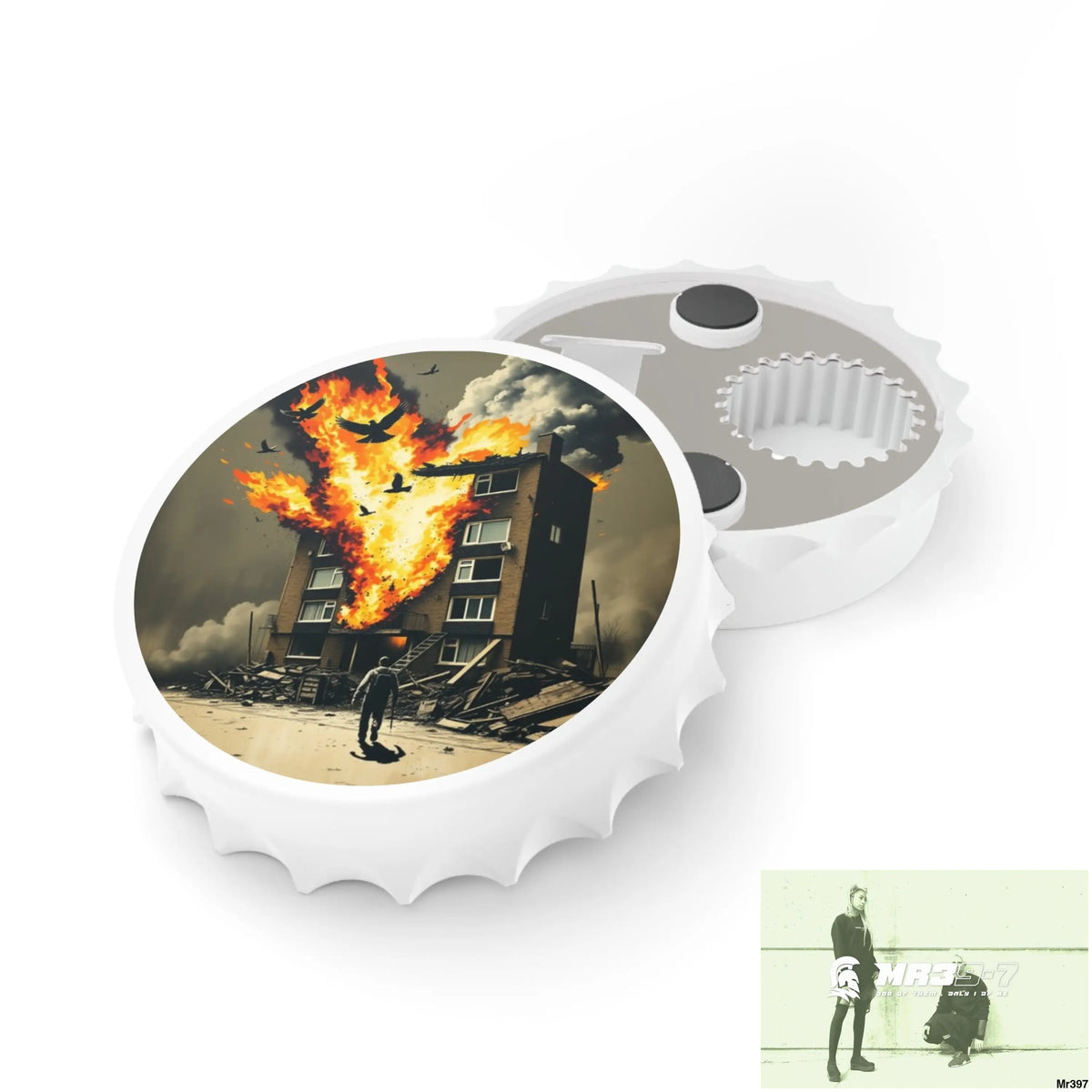 ESCAPE FROM THE BLOCK NO 2 2628 DAYS DEATH FLAT COVERT FAILURES LTD EDITION NO 22 Magnetic Bottle Opener One size