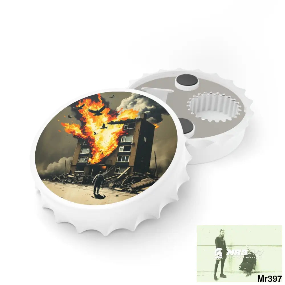ESCAPE FROM THE BLOCK NO 2 2628 DAYS DEATH FLAT COVERT FAILURES LTD EDITION NO 22 Magnetic Bottle Opener One size