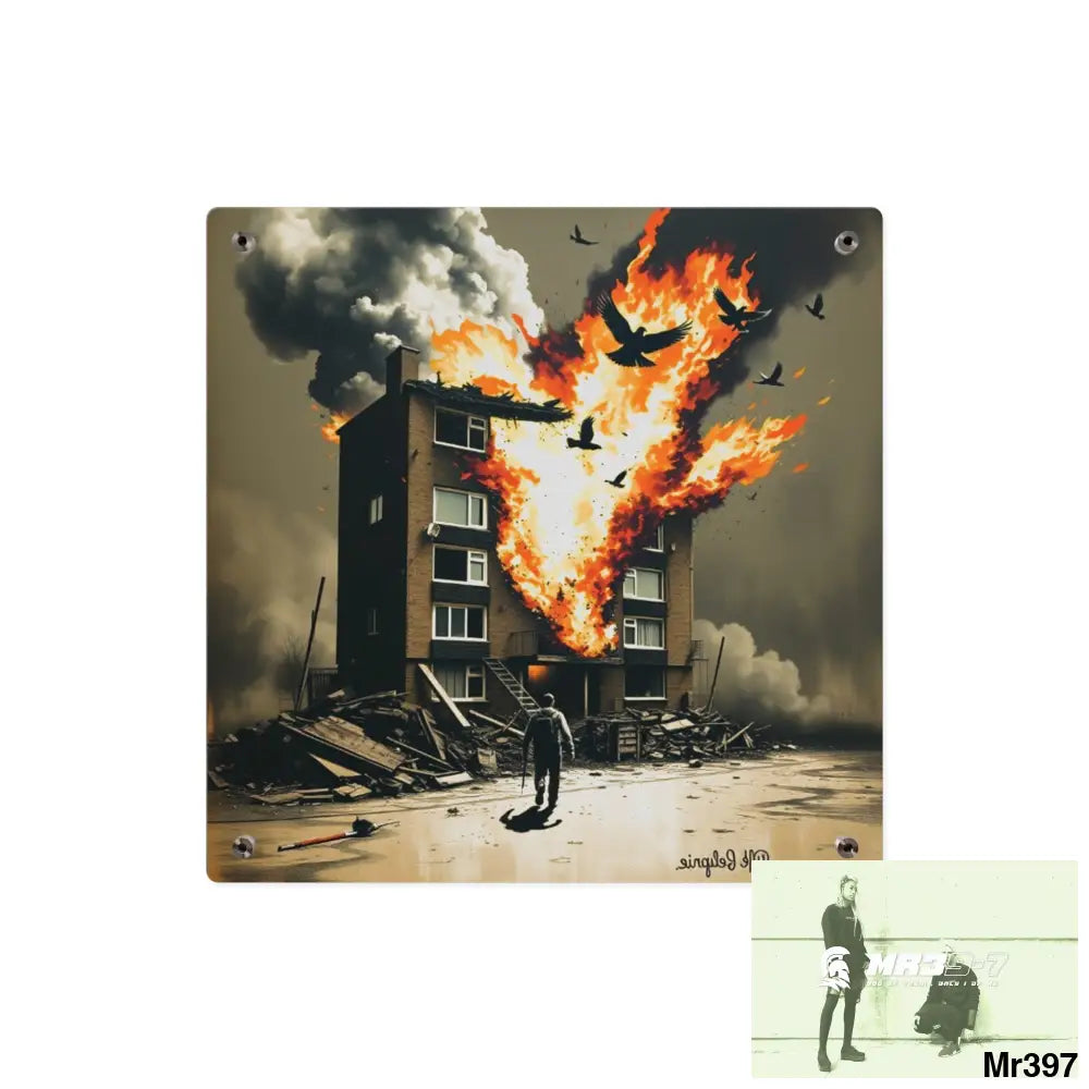 Escape from the block no 3 2628 days Death Flat Covert Failures Ltd Edition no 22 Acrylic Wall Art Panels Home Decor