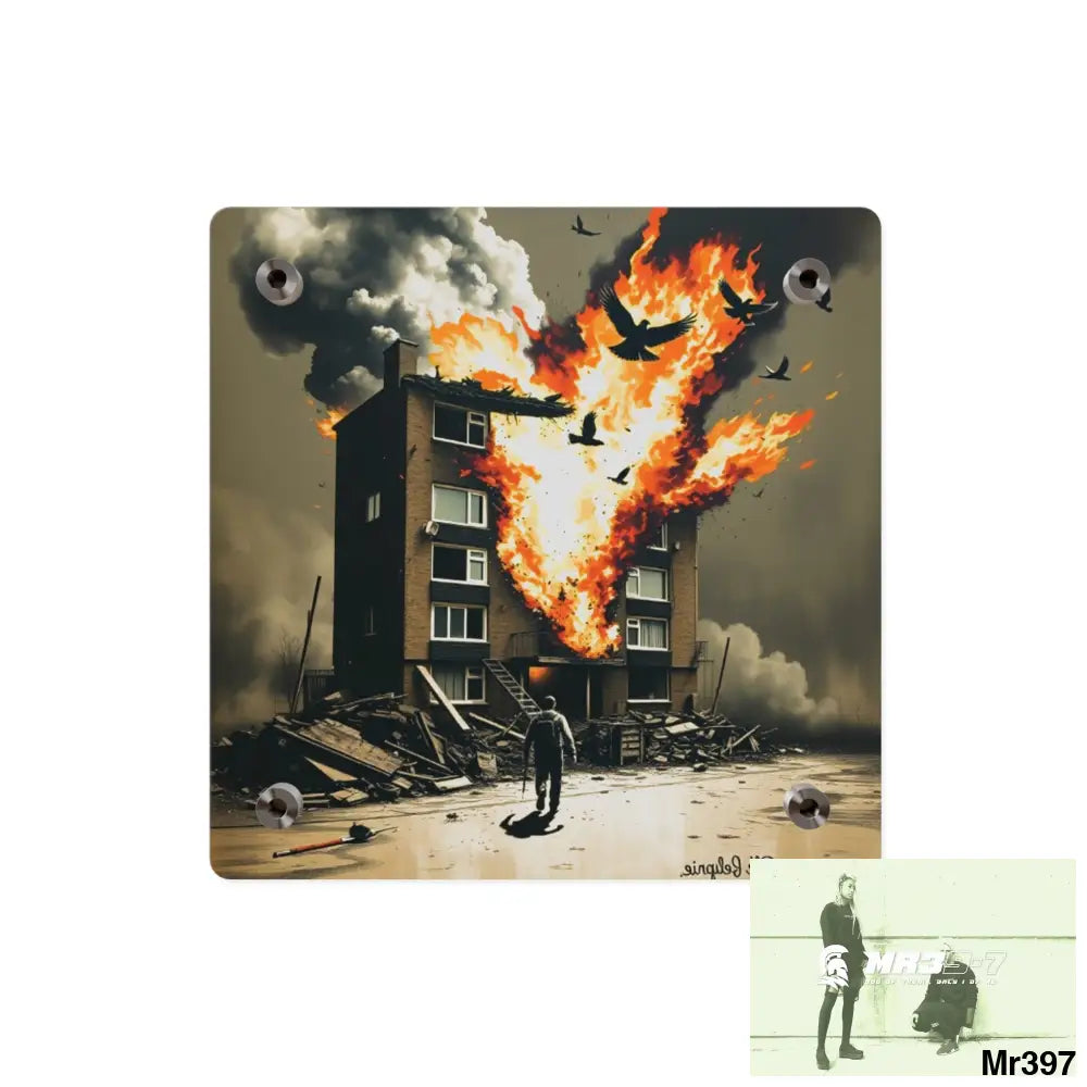 Escape from the block no 3 2628 days Death Flat Covert Failures Ltd Edition no 22 Acrylic Wall Art Panels Home Decor