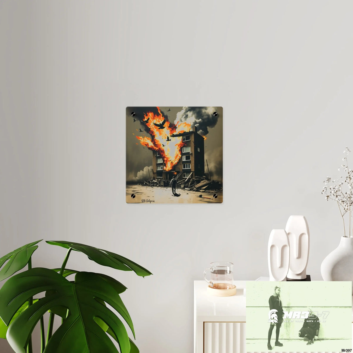 Escape from the block no 3 2628 days Death Flat Covert Failures Ltd Edition no 22 Acrylic Wall Art Panels Home Decor