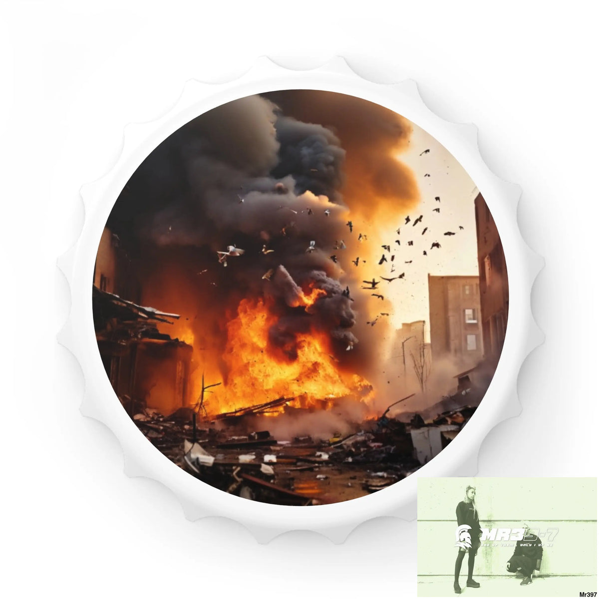 ESCAPE FROM THE BLOCK NO 3 2628 DAYS DEATH FLAT COVERT FAILURES LTD EDITION NO 22 Magnetic Bottle Opener One size