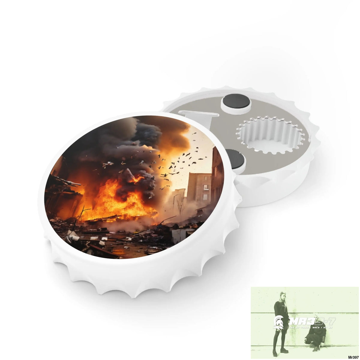 ESCAPE FROM THE BLOCK NO 3 2628 DAYS DEATH FLAT COVERT FAILURES LTD EDITION NO 22 Magnetic Bottle Opener One size