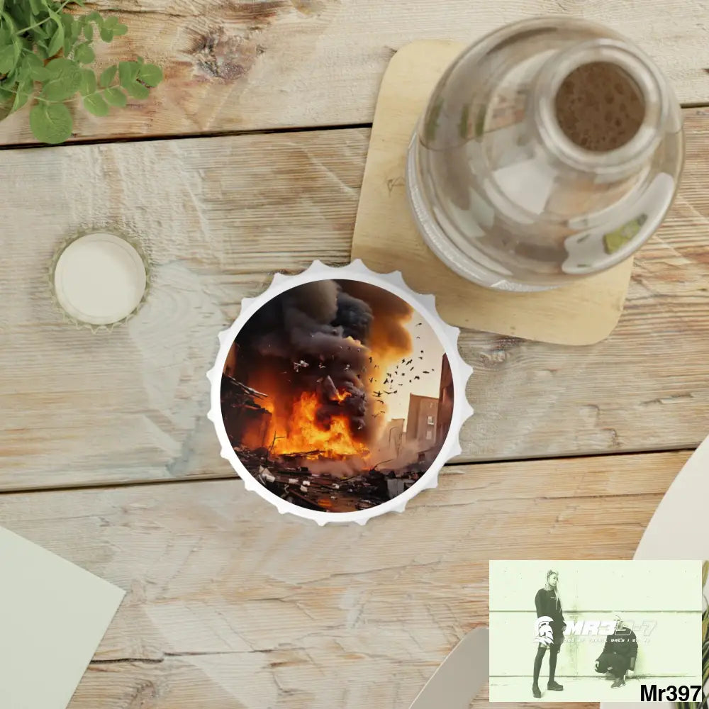 ESCAPE FROM THE BLOCK NO 3 2628 DAYS DEATH FLAT COVERT FAILURES LTD EDITION NO 22 Magnetic Bottle Opener One size