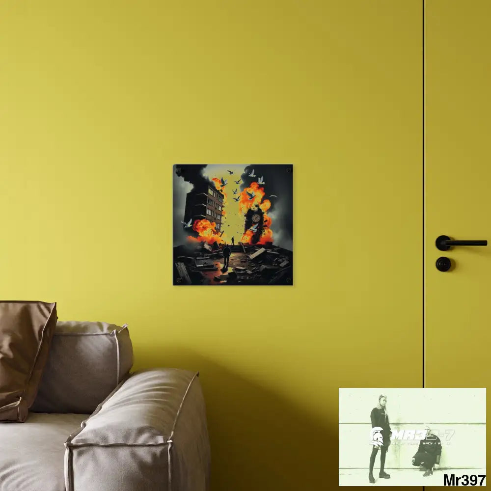 Escape from the block no 4 2628 days Death Flat Covert Failures Ltd Edition no 22 Acrylic Wall Art Panels Home Decor