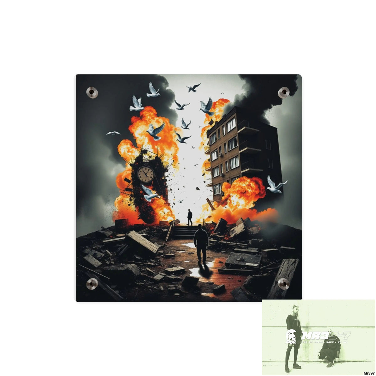 Escape from the block no 4 2628 days Death Flat Covert Failures Ltd Edition no 22 Acrylic Wall Art Panels Home Decor