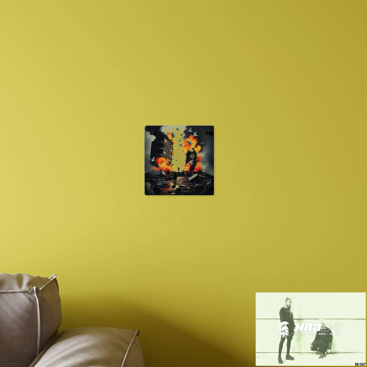 Escape from the block no 4 2628 days Death Flat Covert Failures Ltd Edition no 22 Acrylic Wall Art Panels Home Decor