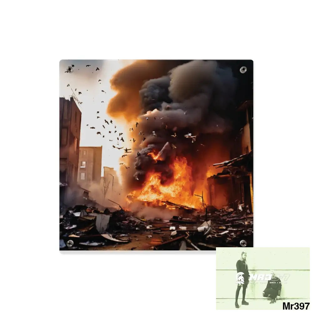 Escape from the block no 5 2628 days Death Flat Covert Failures Ltd Edition no 22 Acrylic Wall Art Panels Home Decor