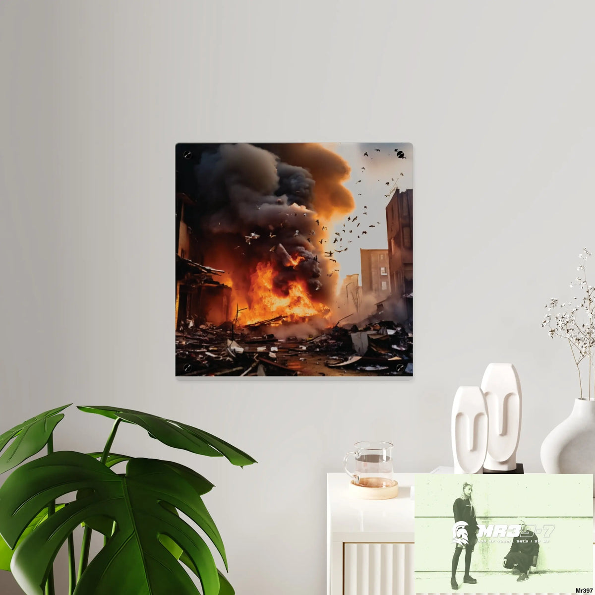 Escape from the block no 5 2628 days Death Flat Covert Failures Ltd Edition no 22 Acrylic Wall Art Panels Home Decor