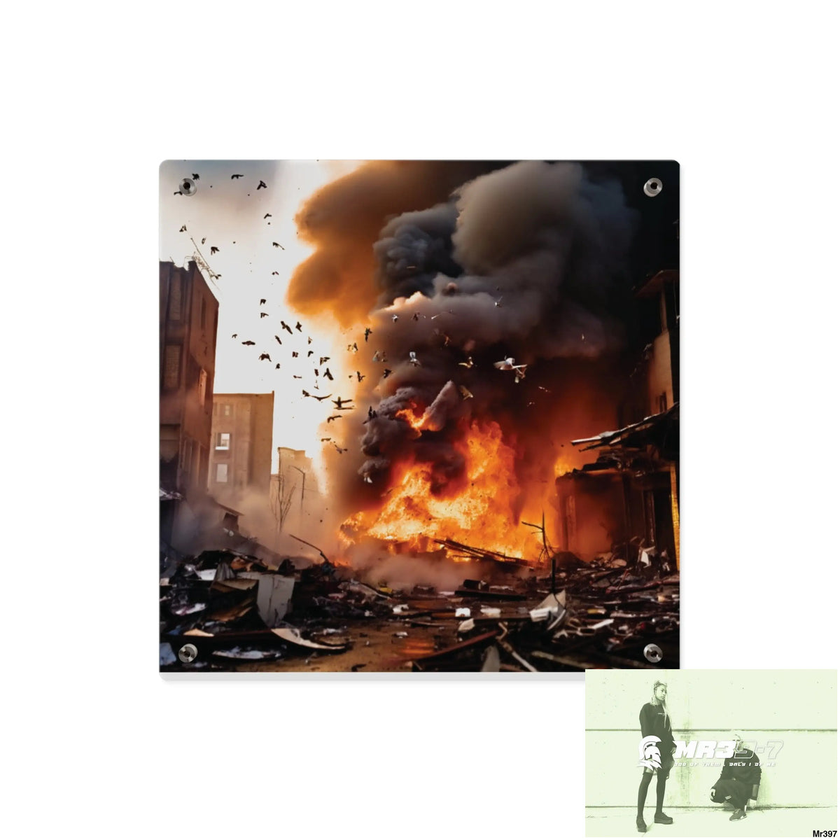 Escape from the block no 5 2628 days Death Flat Covert Failures Ltd Edition no 22 Acrylic Wall Art Panels Home Decor